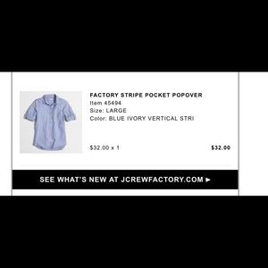 J crew popover